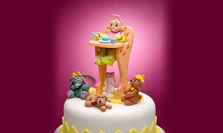 Le gâteau chaise pour bébé