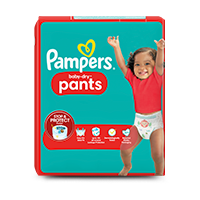 Pampers Couches-Culottes Baby-Dry Pants Taille 8 (19+ kg), 117  Couches-Culottes Bébé, Pack 1 Mois, Maintien 360° Contre les Fuites,  Faciles à Changer