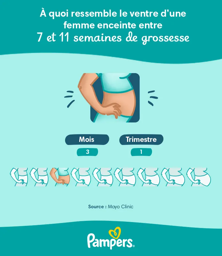 9 semaines de grossesse (11 SA) : développement de bébé | Pampers FR