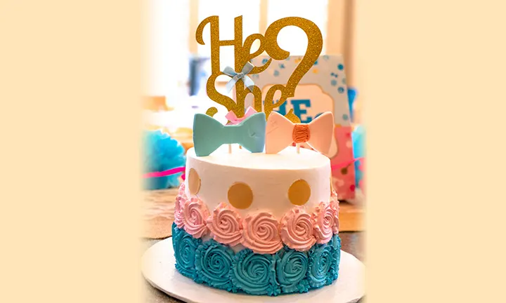 Le gâteau gender reveal