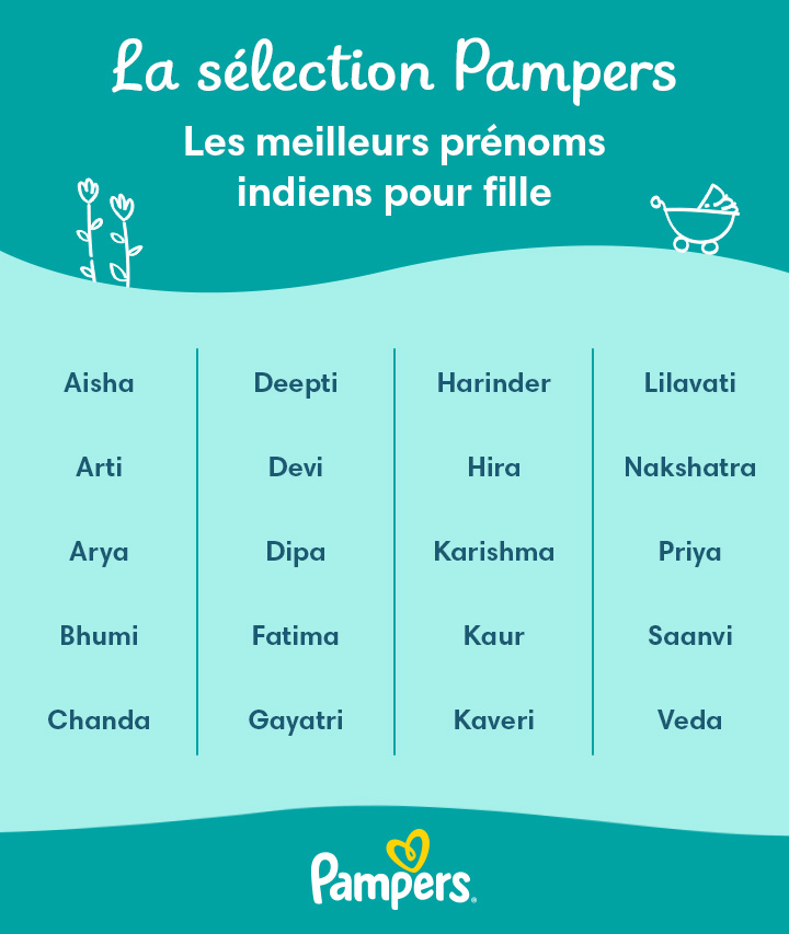 Top 180 des pr noms indiens pour fille Pampers FR