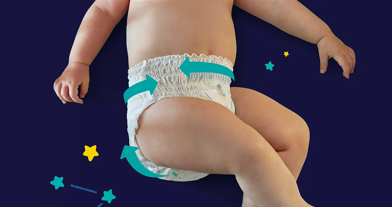 PAMPERS - COUCHES-CULOTTES NIGHT PANTS Taille 4 - 9-15kg Paquet de 40 -  Couches et Couche-culottes/Couches T4 8-16 kg 