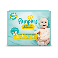 PAMPERS Pampers Premium protection couches taille 2 (4-8 kg