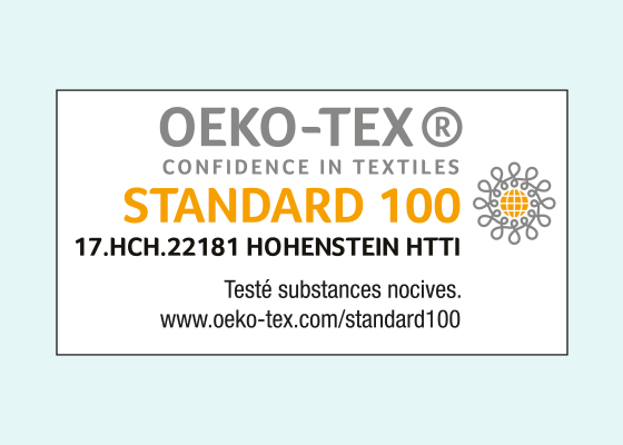 Certifiées STANDARD 100 BY OEKO-TEX®