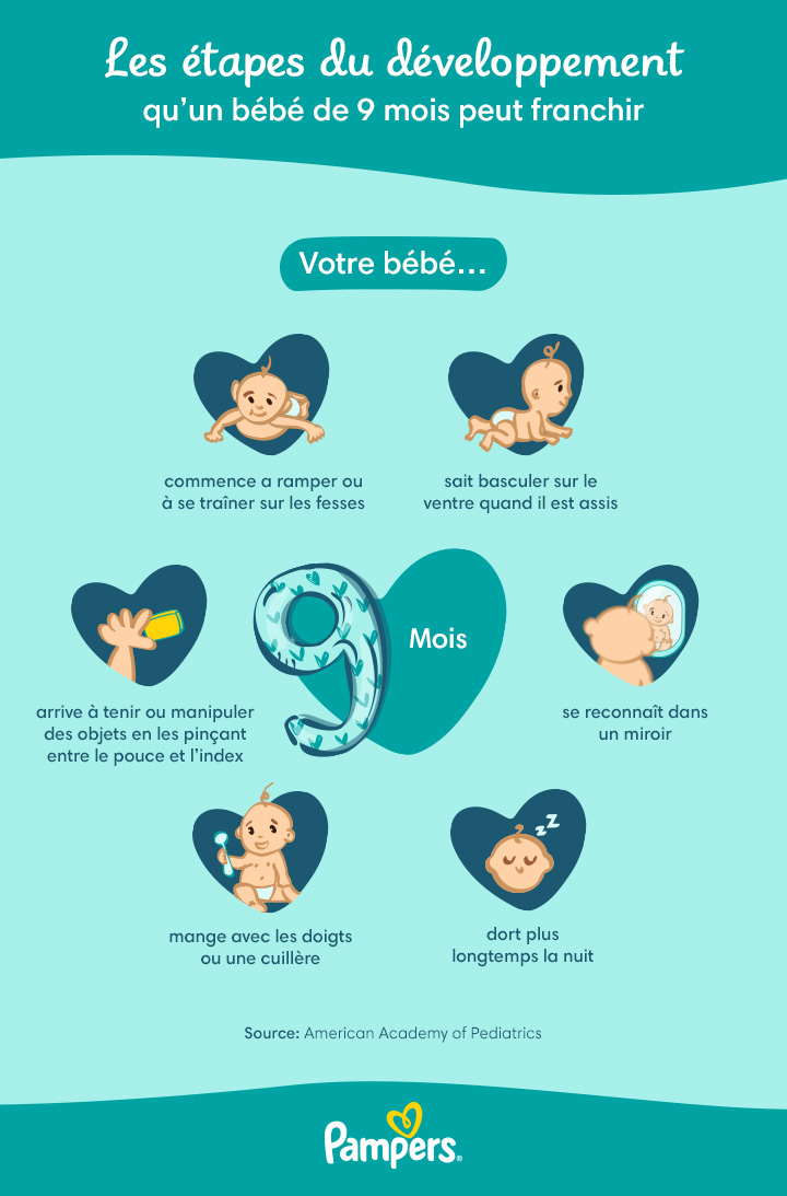 Bébé a 9 mois : le développement du bébé