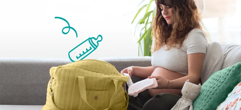 Pampers vous accompagne dans la préparation de votre valise de maternité grâce à la checklist valise de maternité. 