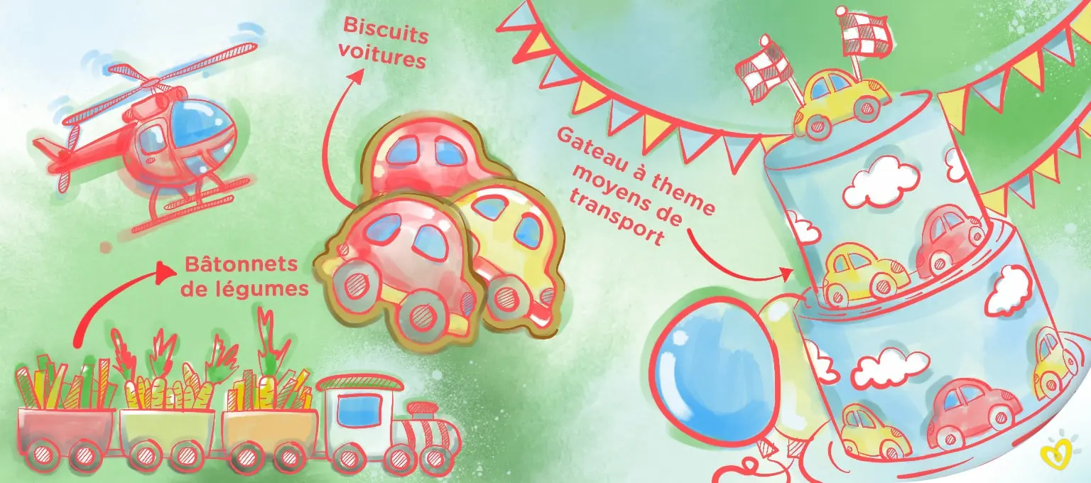 baby shower pour garcon-Article Content Image 17 Thème des moyens de transport