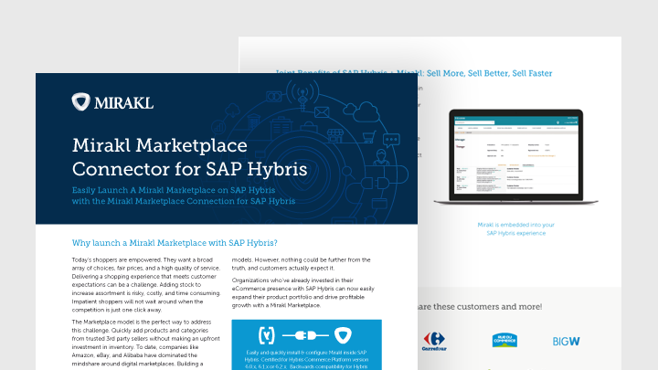Mirakl Marketplace Connector for SAP Commerce