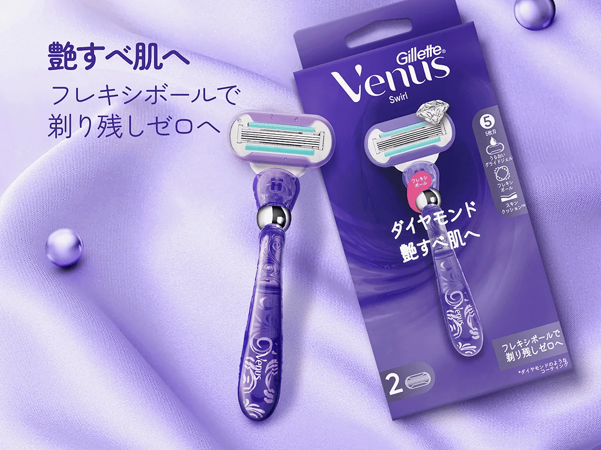 スワール艶すべ肌へ 替刃（３枚入り）| Venus JP