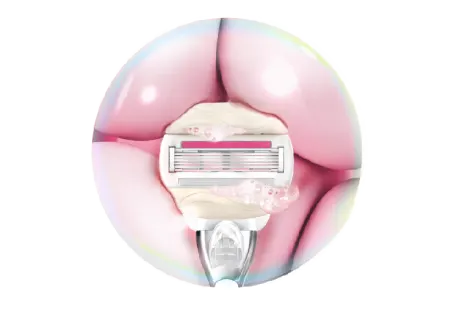 Comfortglide ストロベリー カミソリ ドロップ付き バーティバル