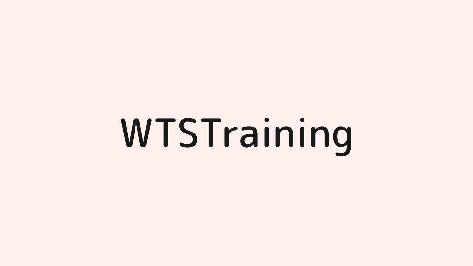 WTSTraining: Speaker Pitch