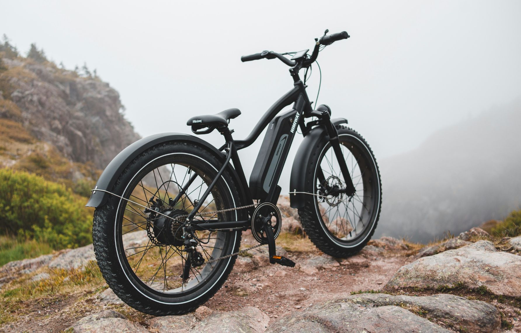 VTT électrique sur une montagne