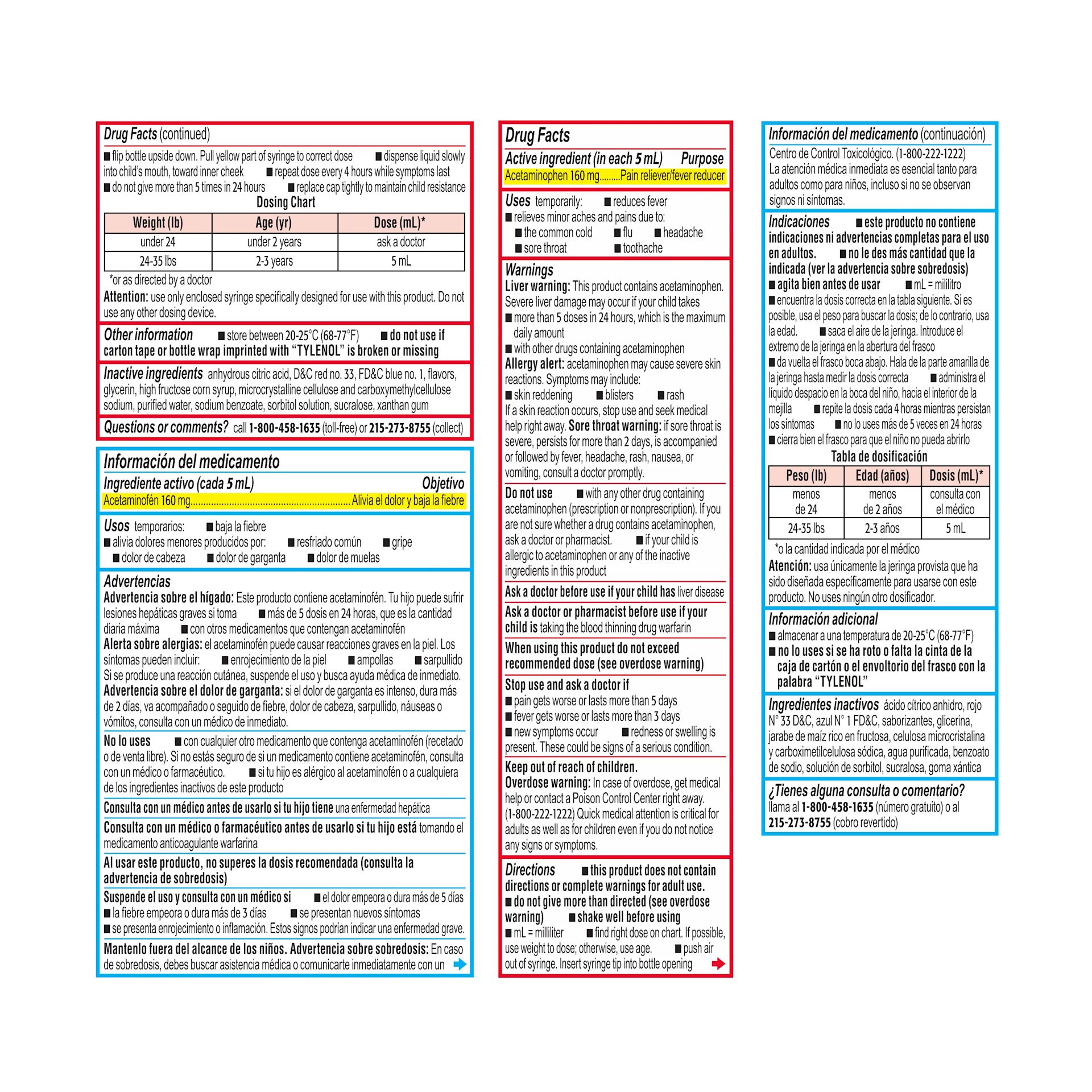 TYL 300450122605 DF Drug facts