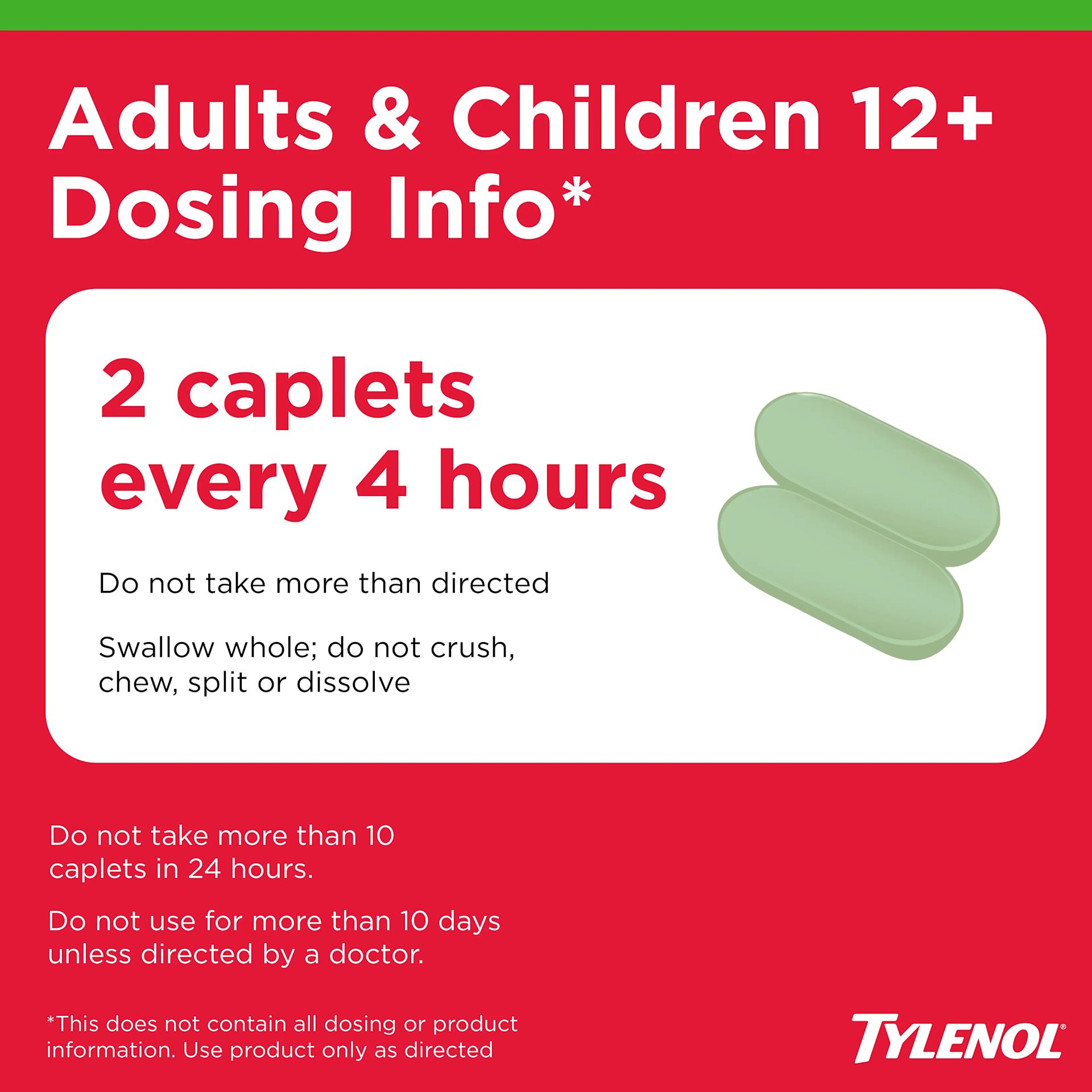 TYLENOL® Sinus + Headache Non-Drowsy Daytime Caplets