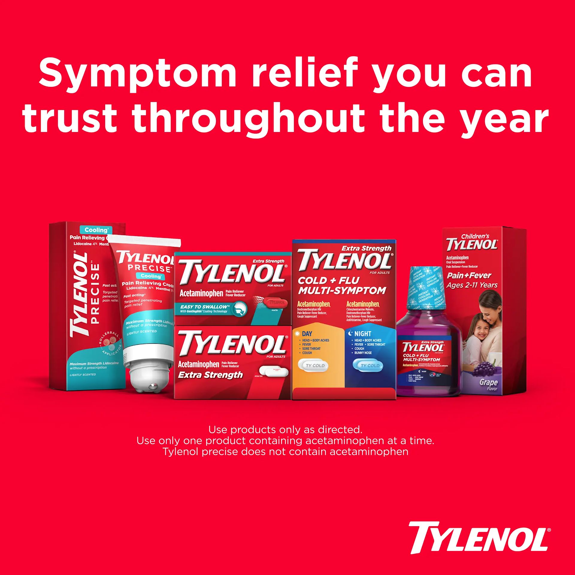 Extra Strength TYLENOL® Cold + Flu Multi-Symptom Relief Value Combo Pack