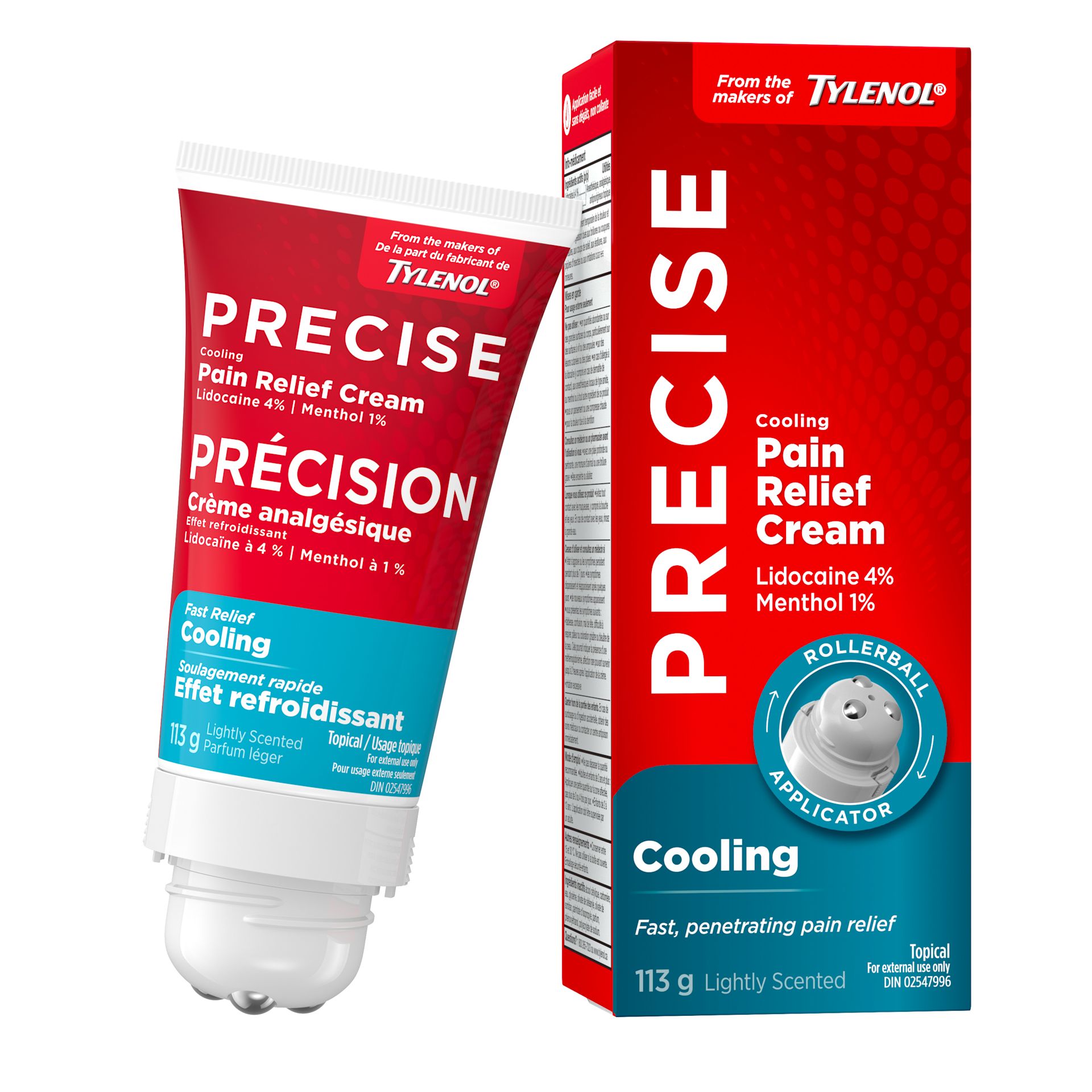 Precise Cooling Pain Relief Cream  From the makers of TYLENOL®