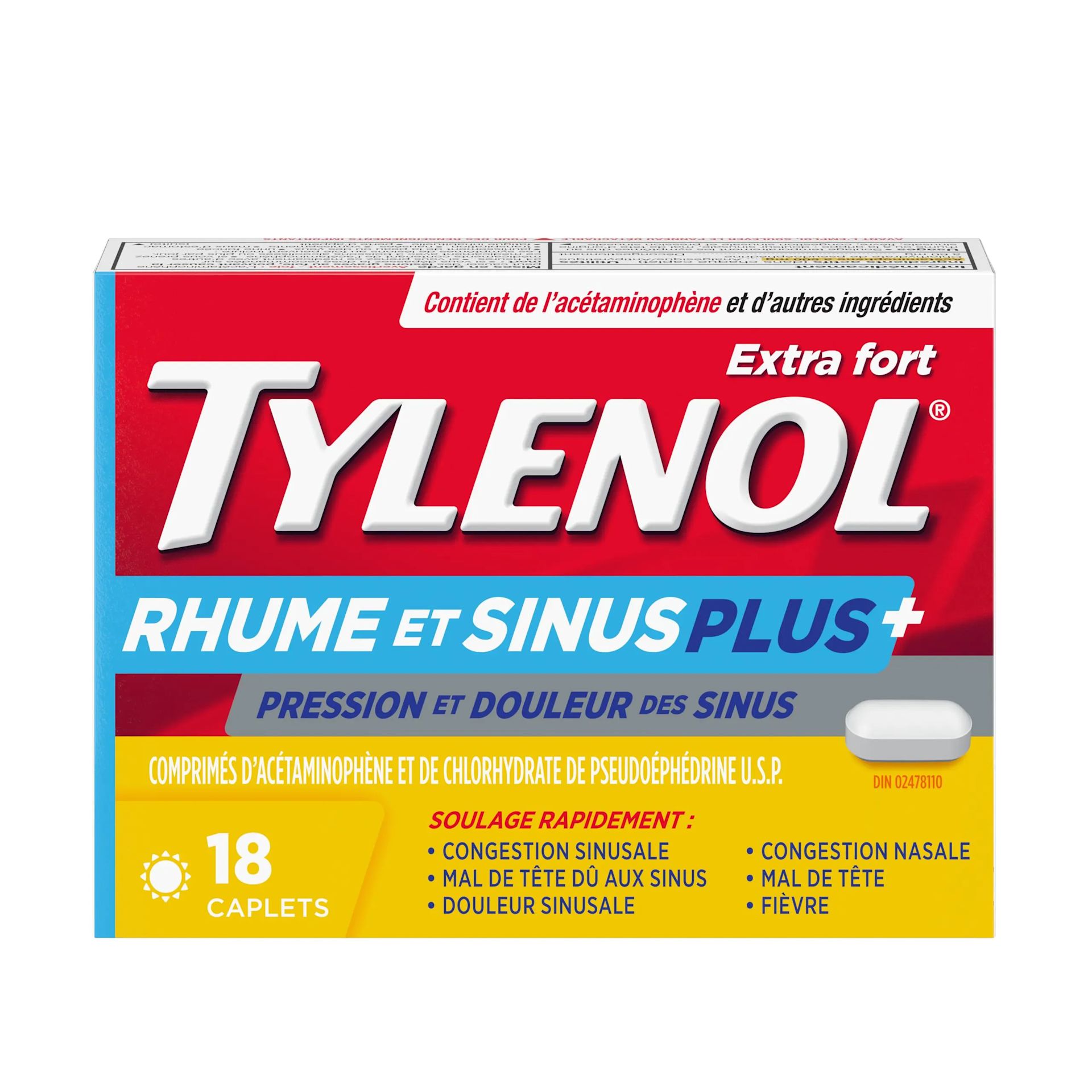 Fr: TYL CA CA 62600318749 100031874 897020 Cold Sinus Plus Carton 36ct 00000