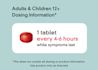 Adult and children dosing information for Tylenol Extra Strength