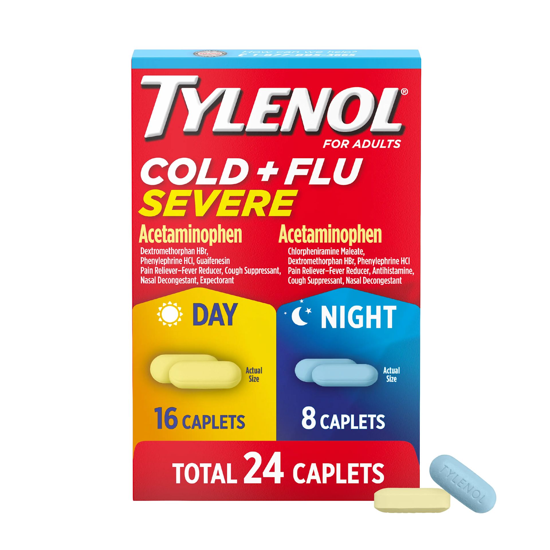 TYLENOL® Cold + Flu Severe For Day And Night Time