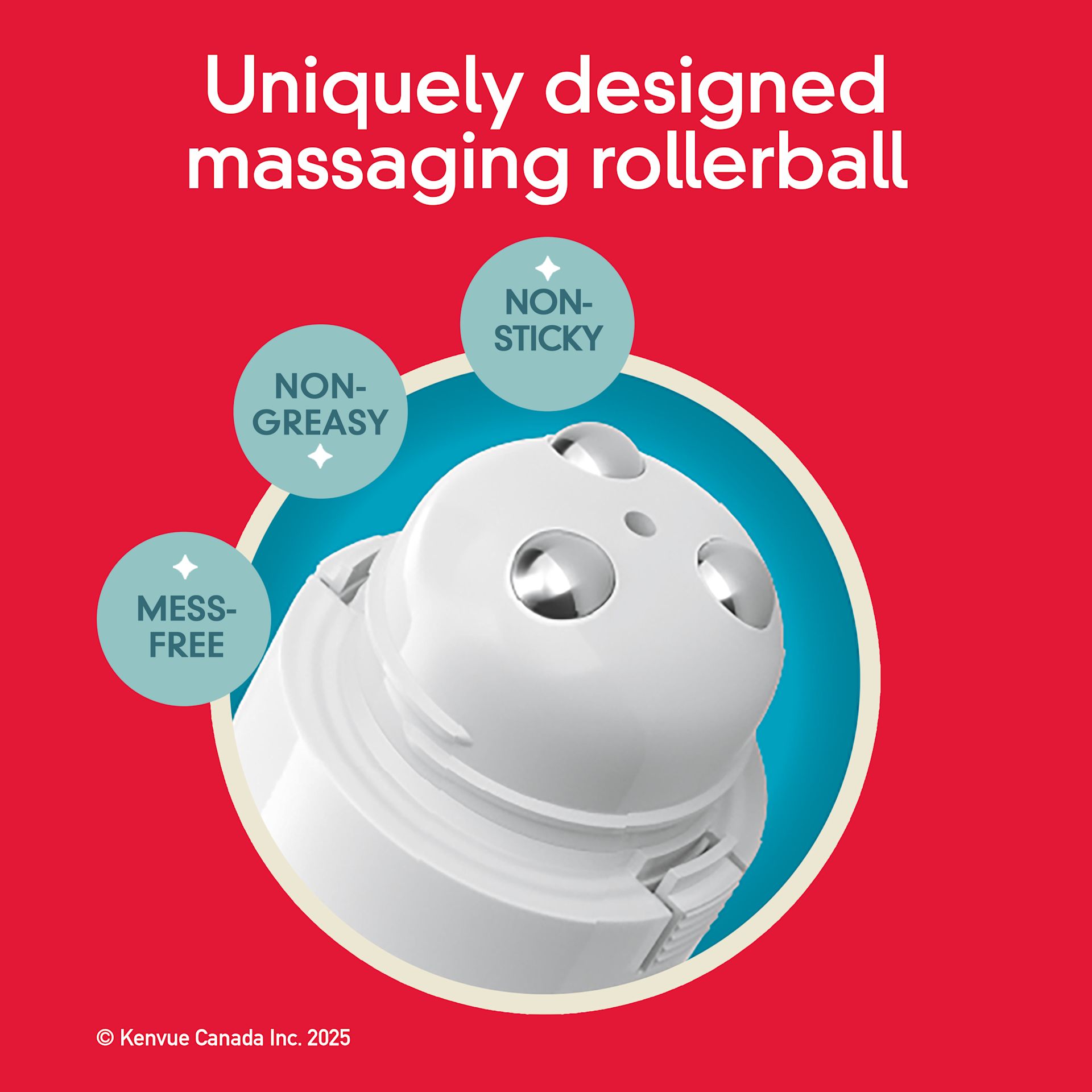 The massaging rollerball applicator on Precise Pain Relief Cream From the makers of TYLENOL"