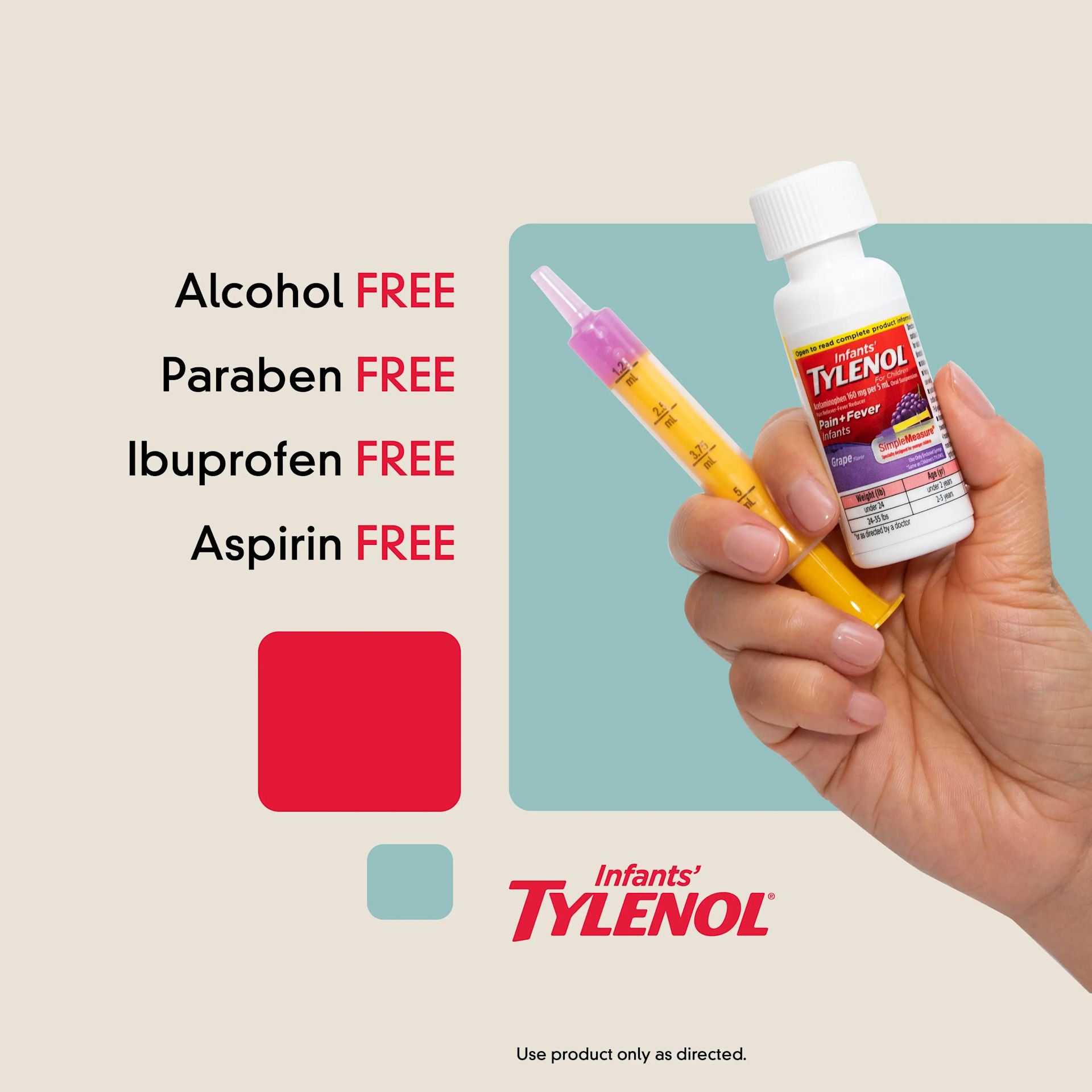 300450122308 2 Grape Infants' TYLENOL® Oral Suspension