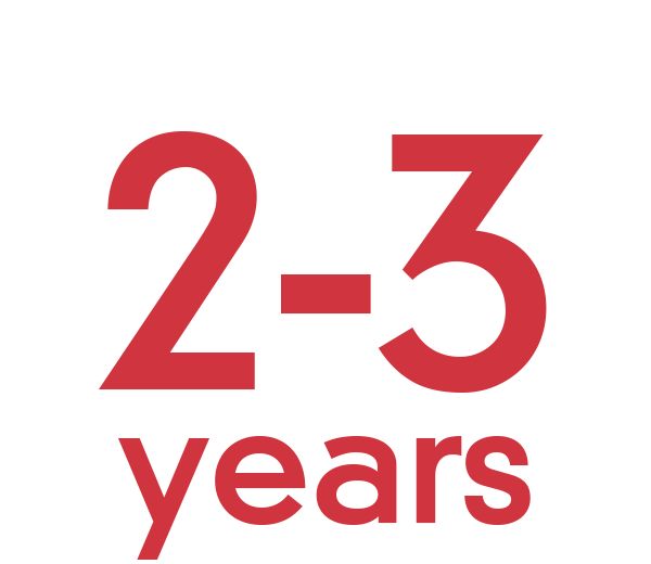 2-3 years