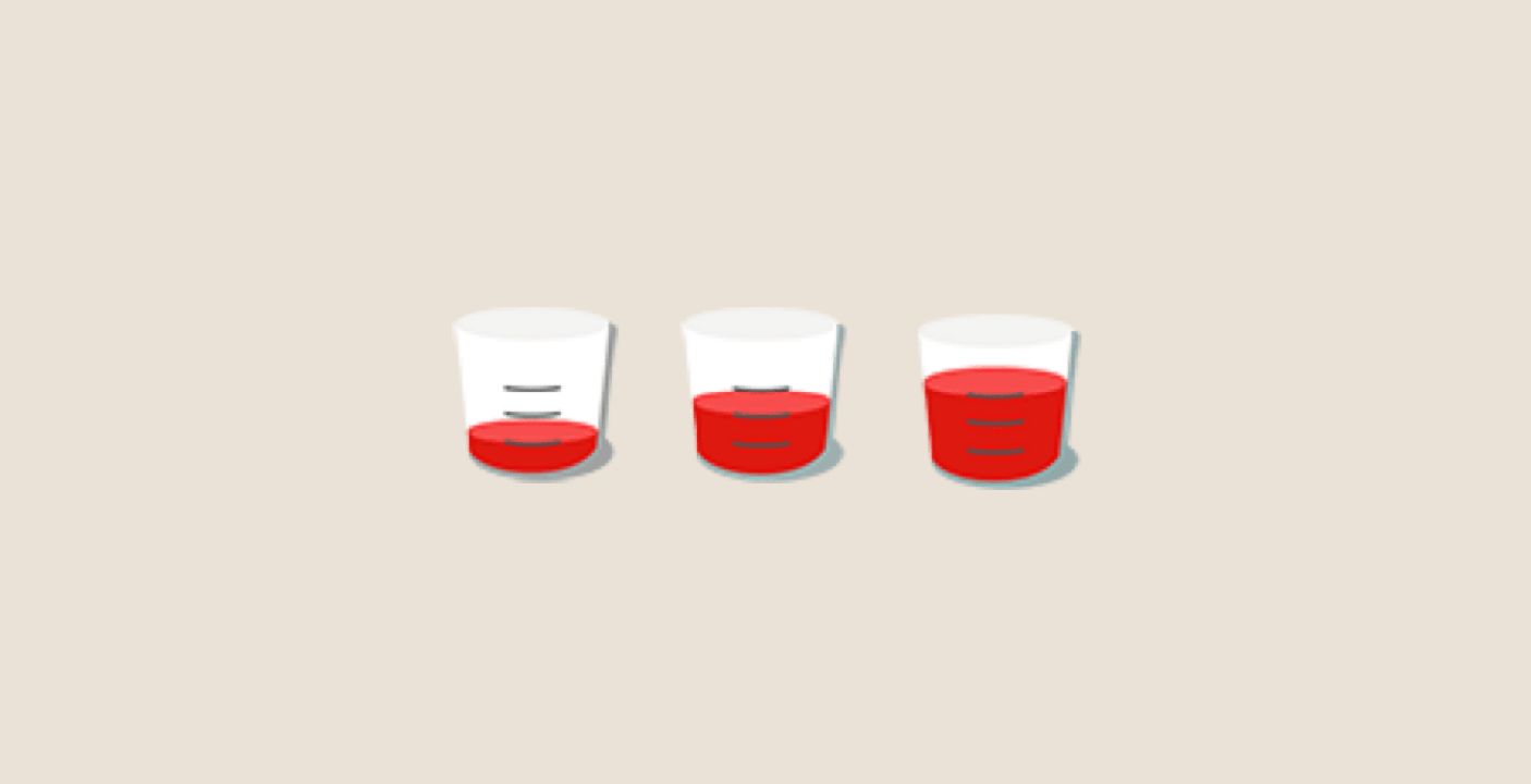 Illustration of dosing cups