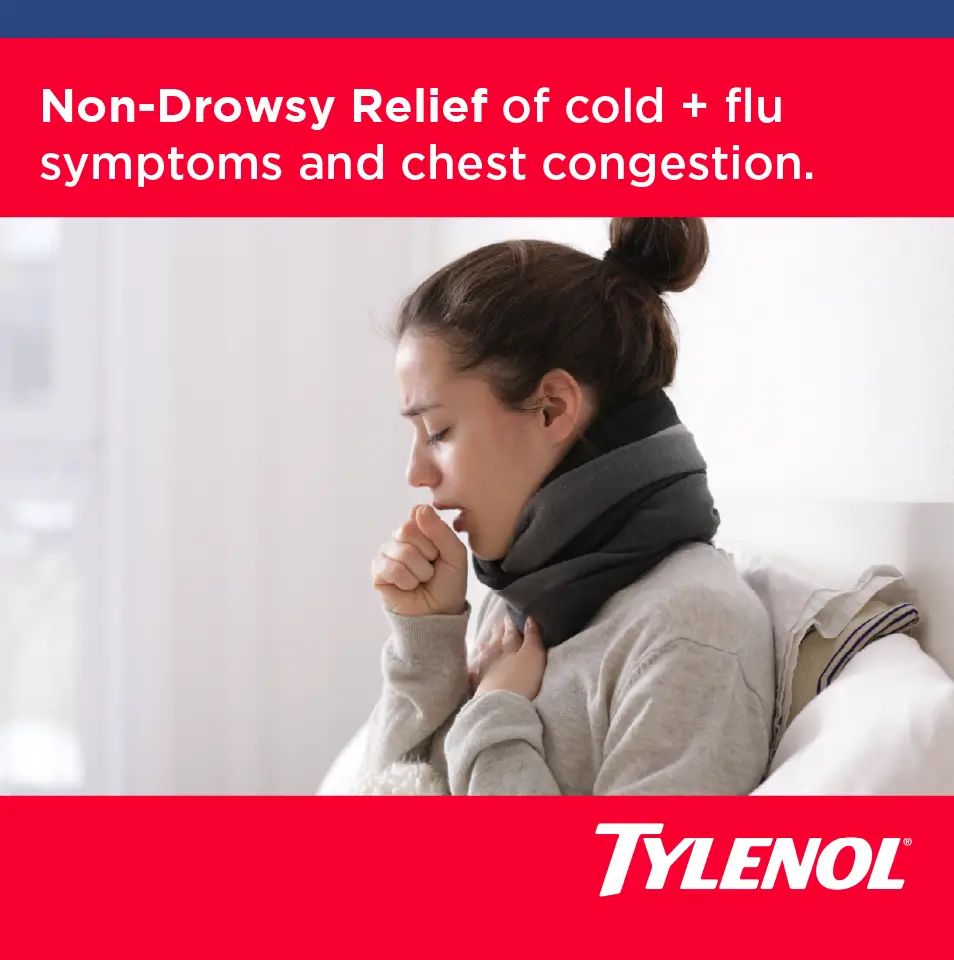 TYLENOL® Extra Strength Severe Cough + Sore Throat Daytime Caplets