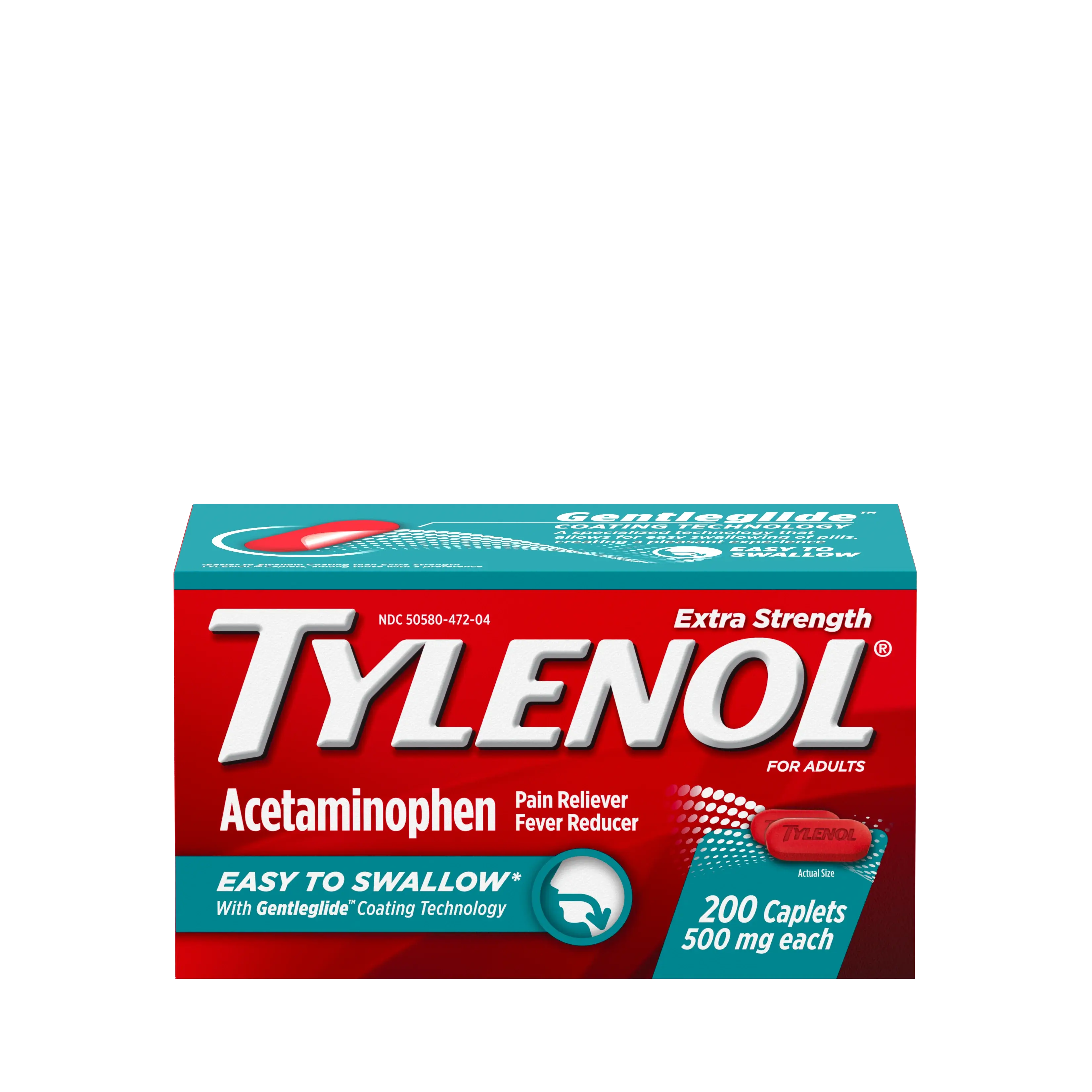 TYLENOL® Extra Strength Easy to Swallow Caplets for Fast Pain and Headache Relief