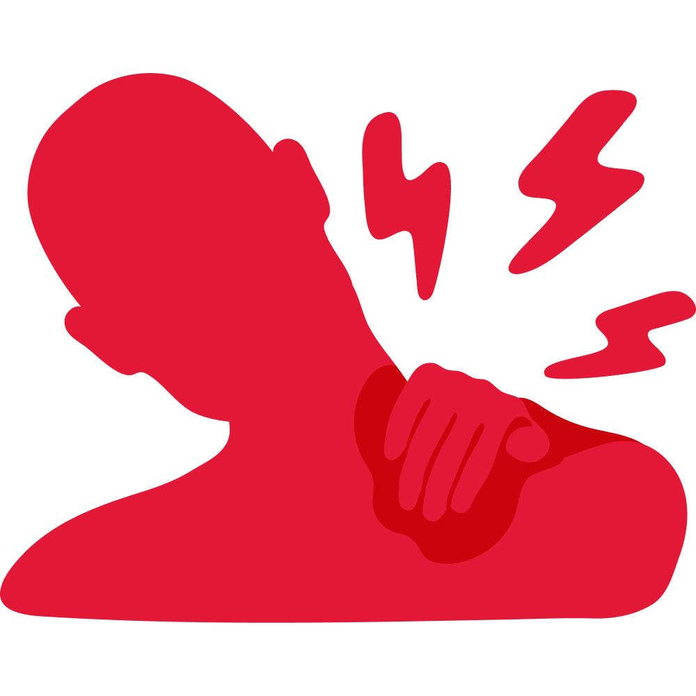 Muscle strain from lifting, twisting, or sudden movement