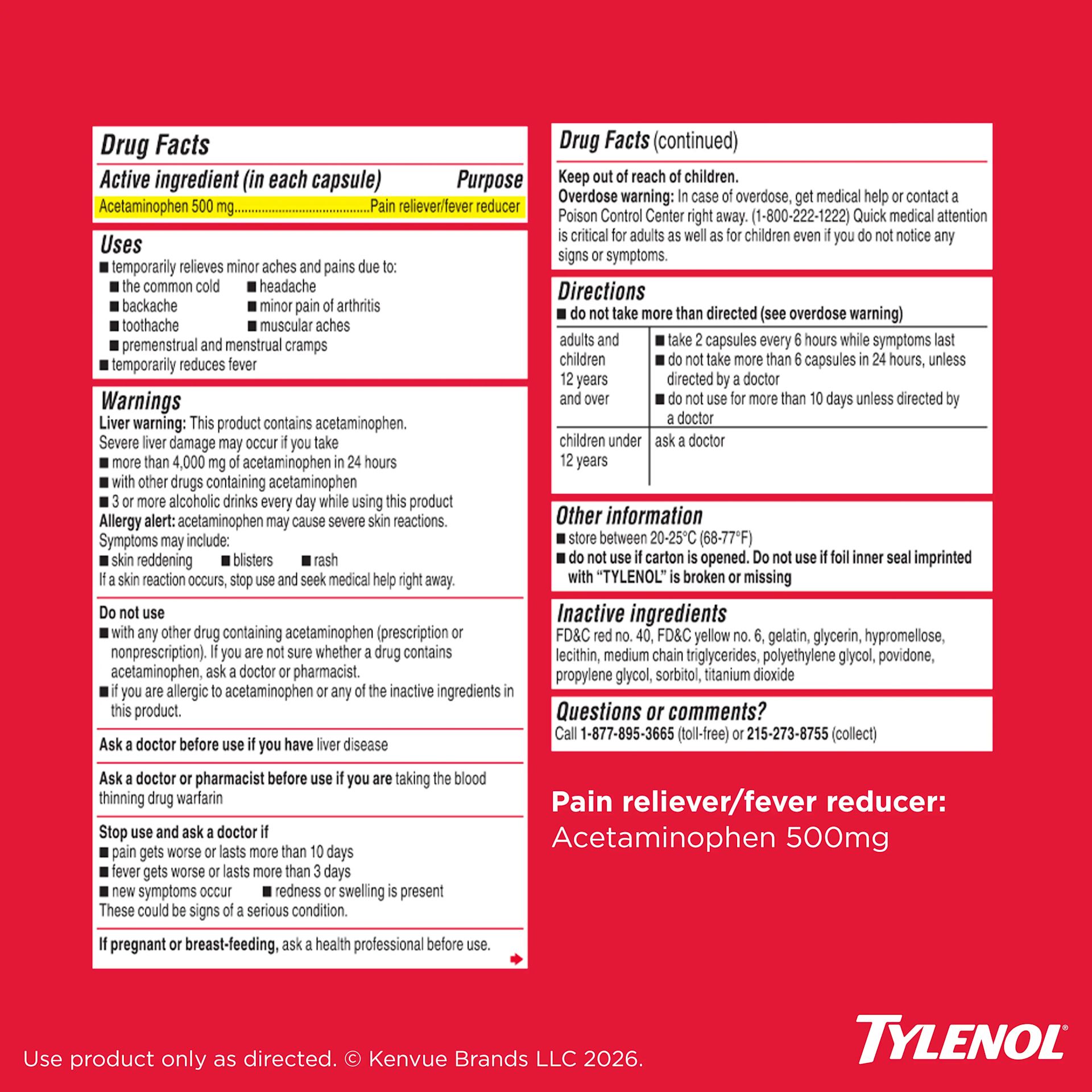 TYLENOL® Extra Strength Liquid Gels