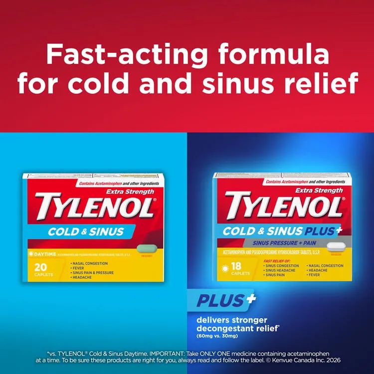 TYLENOL® Sinus Pressure and Pain, 36 tablets