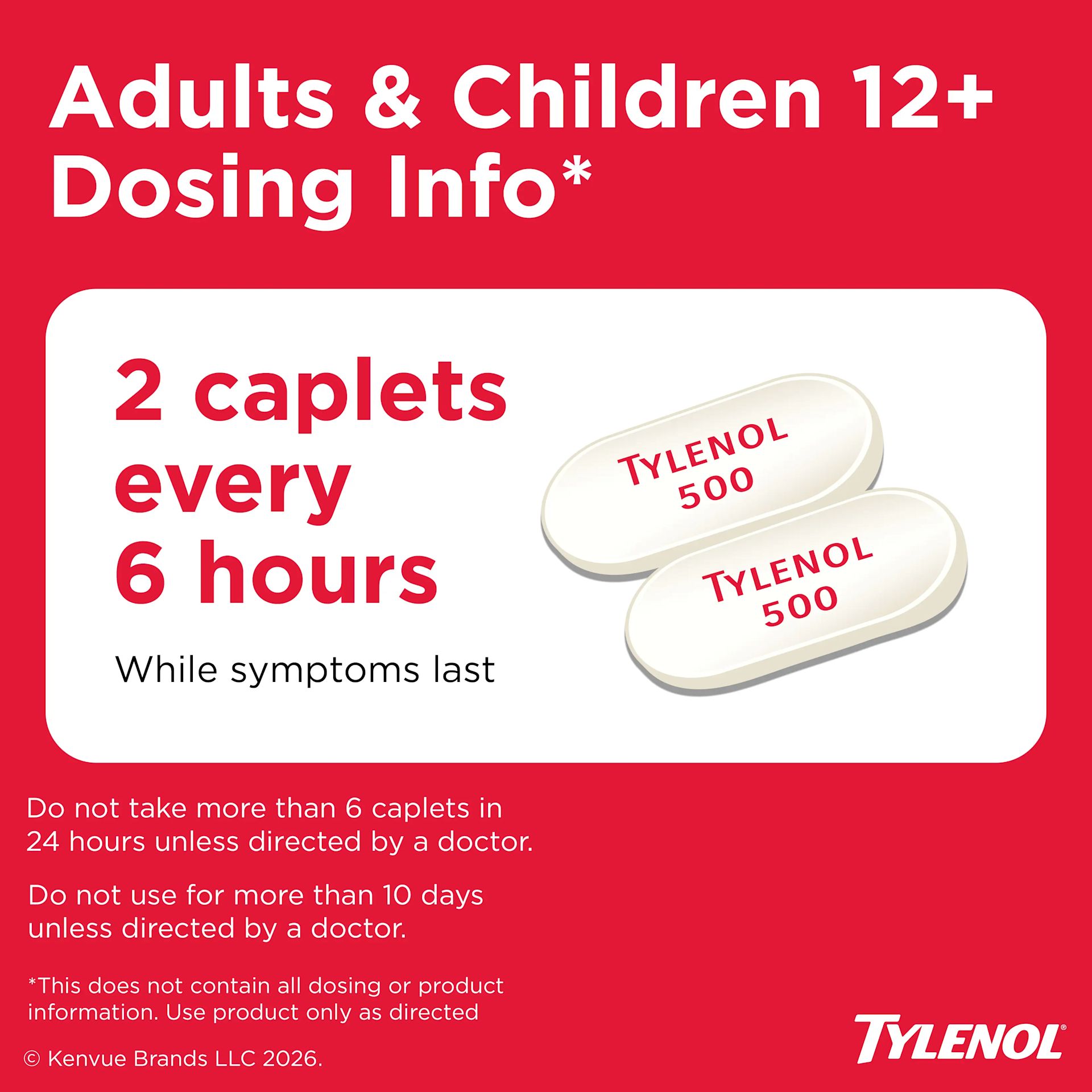 TYLENOL® Extra Strength Caplets