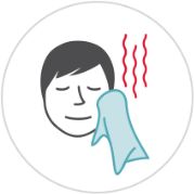 Relax with a warm compress