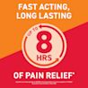 Up to 8 hours of pain relief