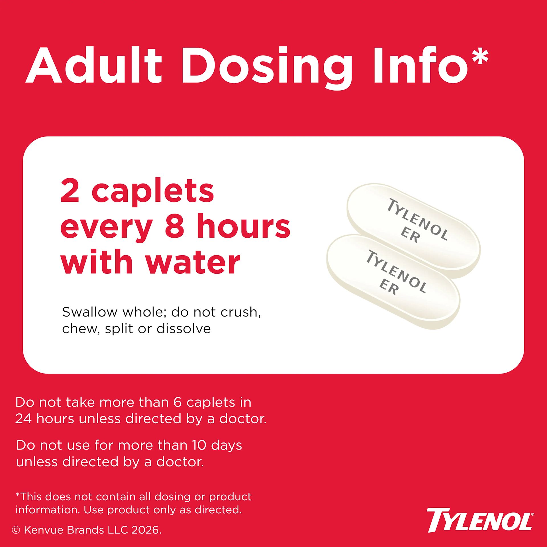 TYLENOL® 8 HR Arthritis Pain Relief Tablets