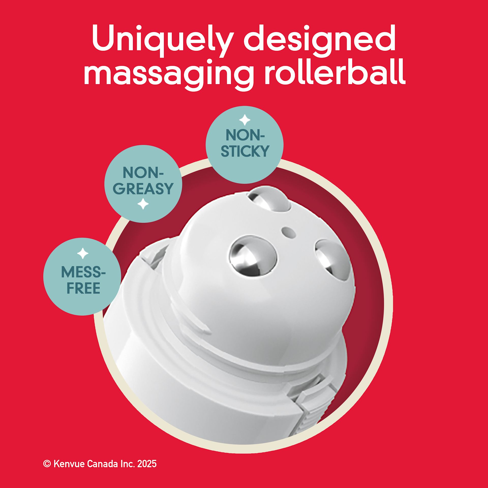 The massaging rollerball applicator on Precise Pain Relief Cream From the makers of TYLENOL