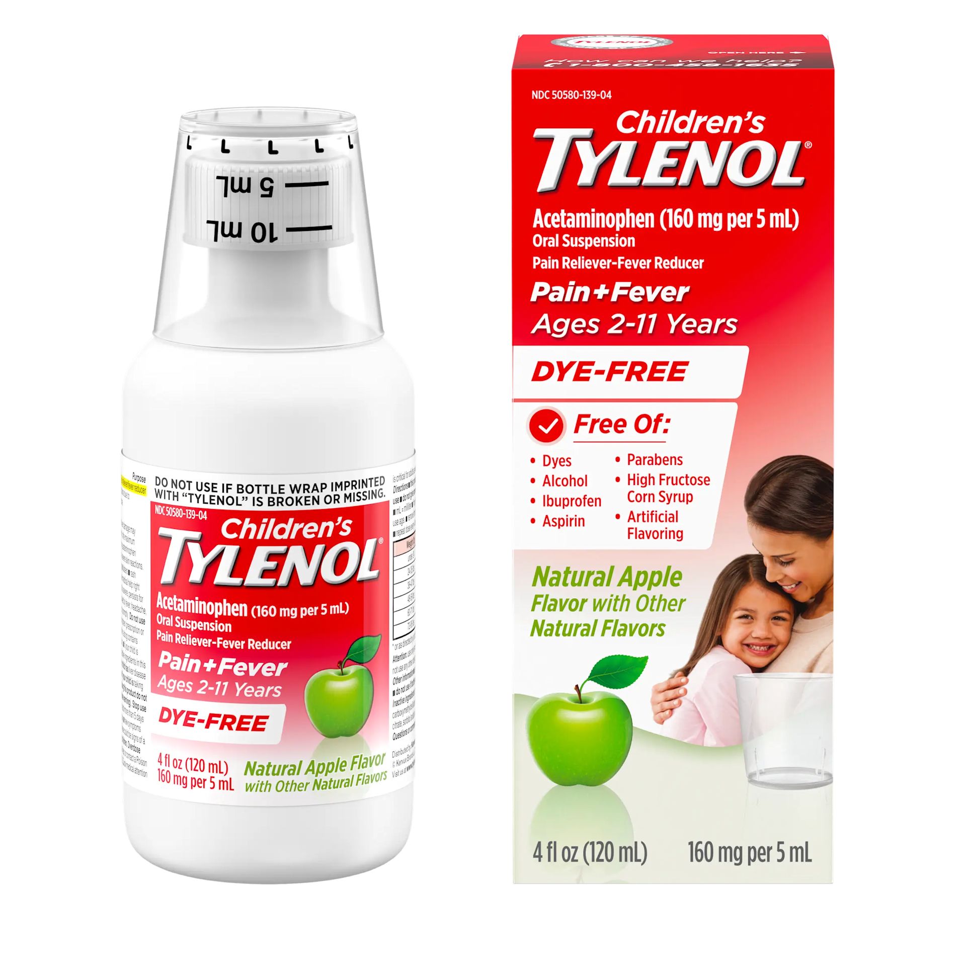 Children's TYLENOL® Dye Free Natural Apple