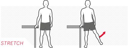 Hip stretch infographic