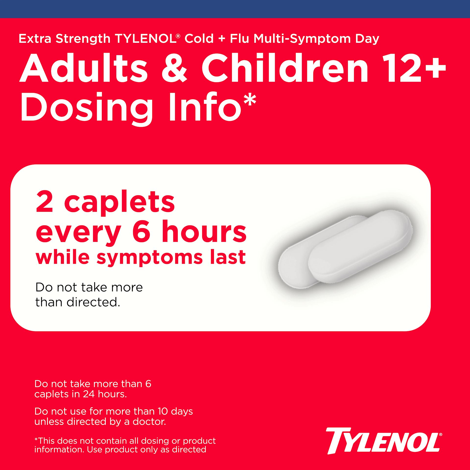 TYLENOL® Extra Strength Severe Cough + Sore Throat Daytime Caplets