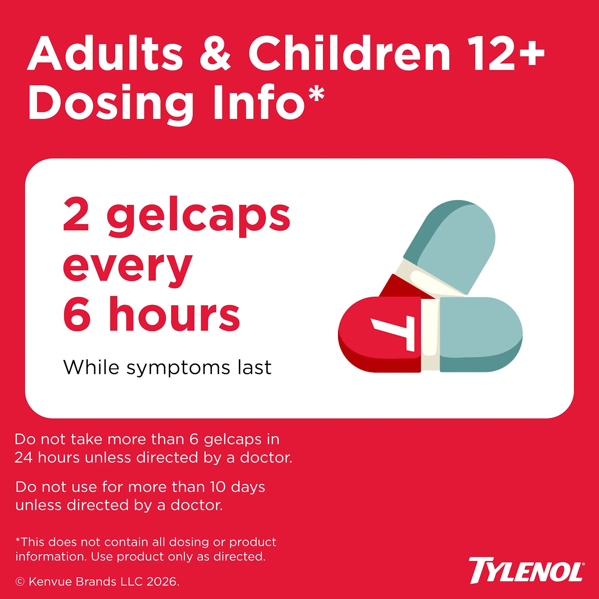 TYLENOL® Extra Strength Rapid Release Gels
