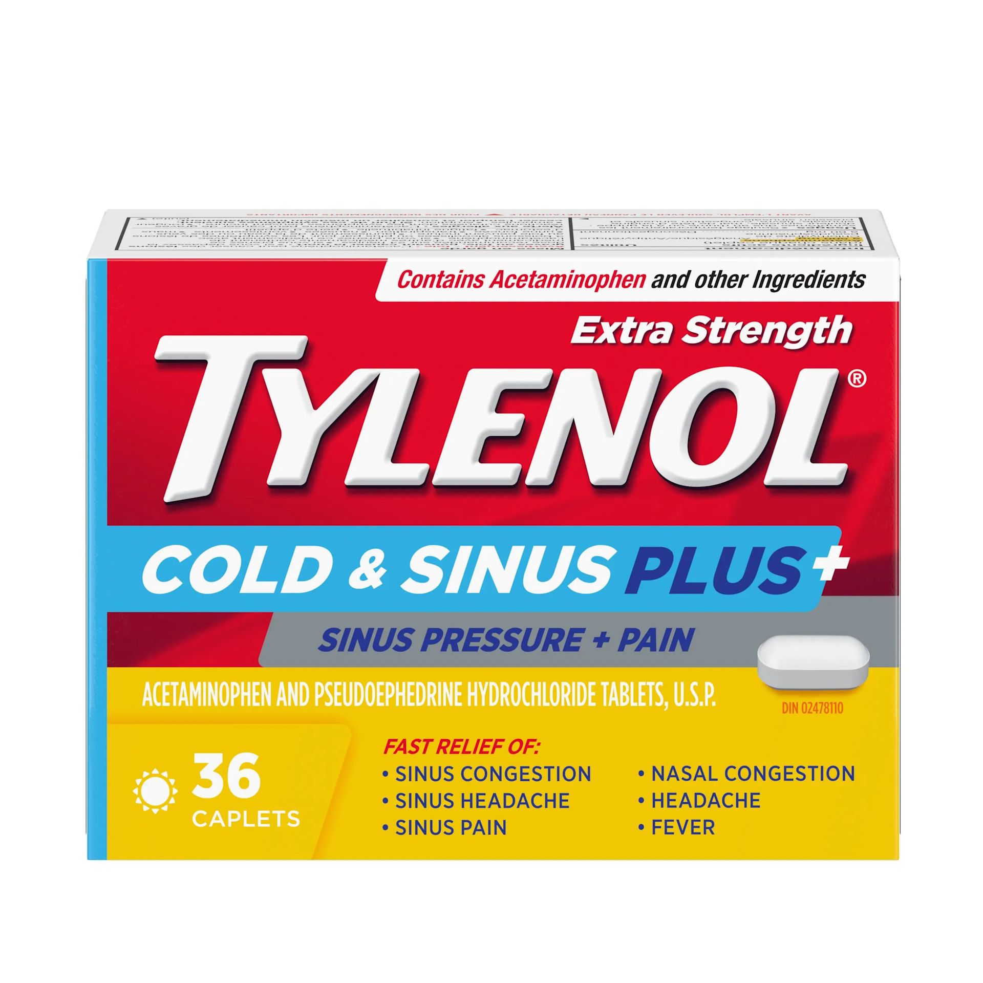 TYLENOL® Sinus Pressure and Pain, 36 tablets