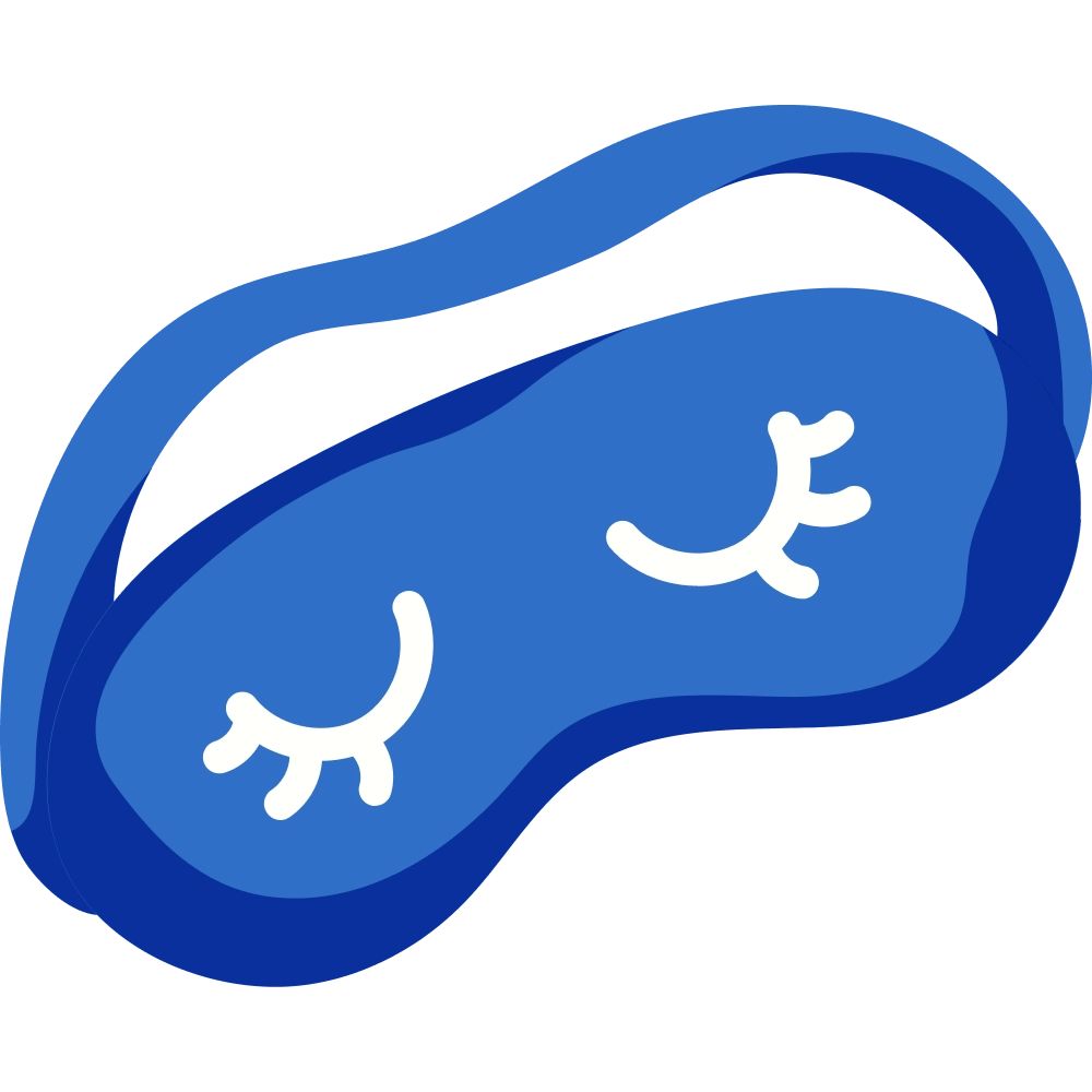 Sleep mask illustration