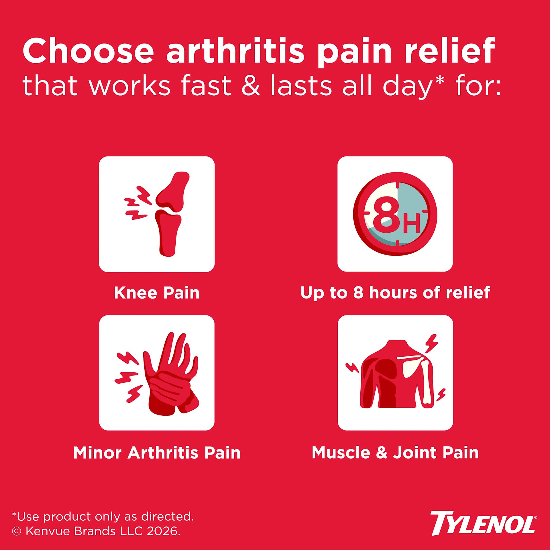 TYLENOL® 8 HR Arthritis Pain Relief Tablets