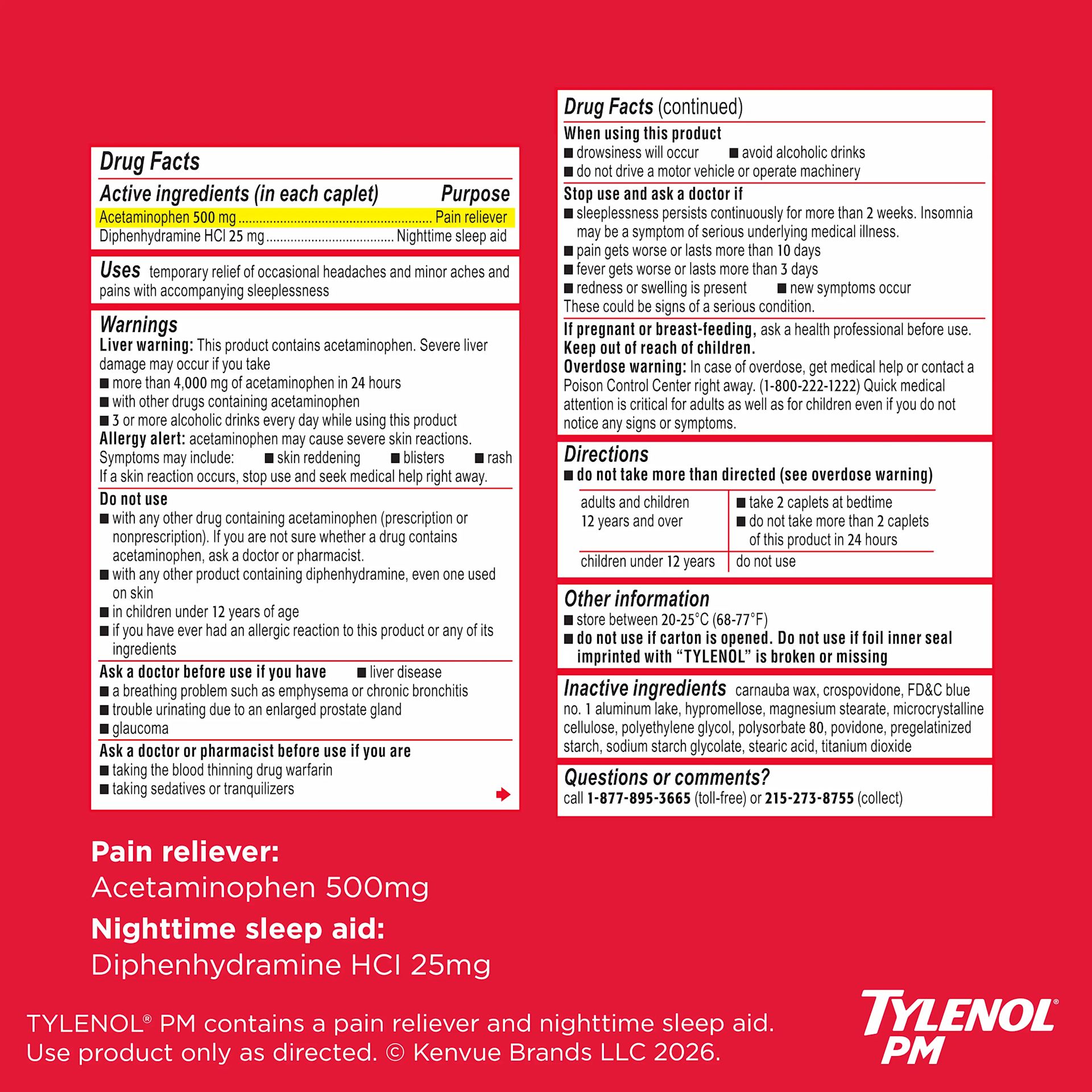 TYLENOL® PM Extra Strength