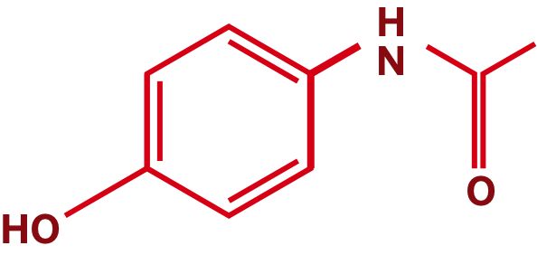 Fórmula estrutural do paracetamol | TYLENOL®