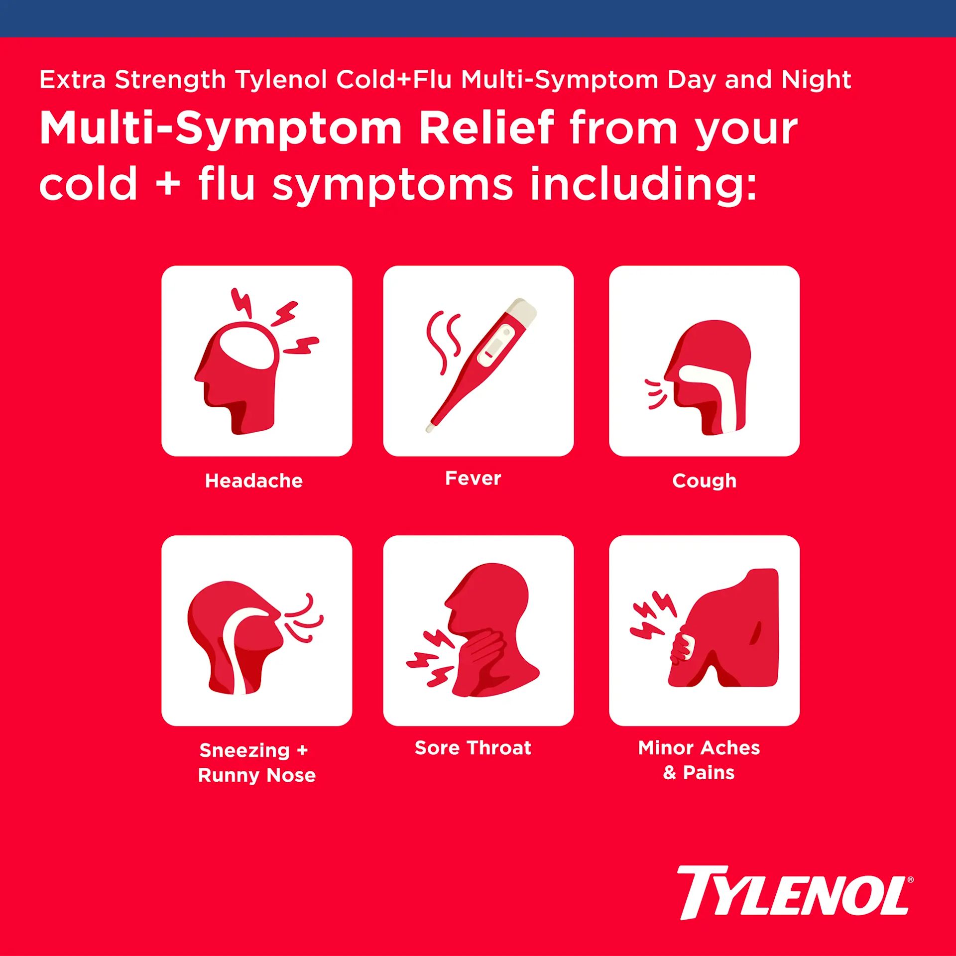 Extra Strength TYLENOL® Cold + Flu Multi-Symptom Relief Value Combo Pack
