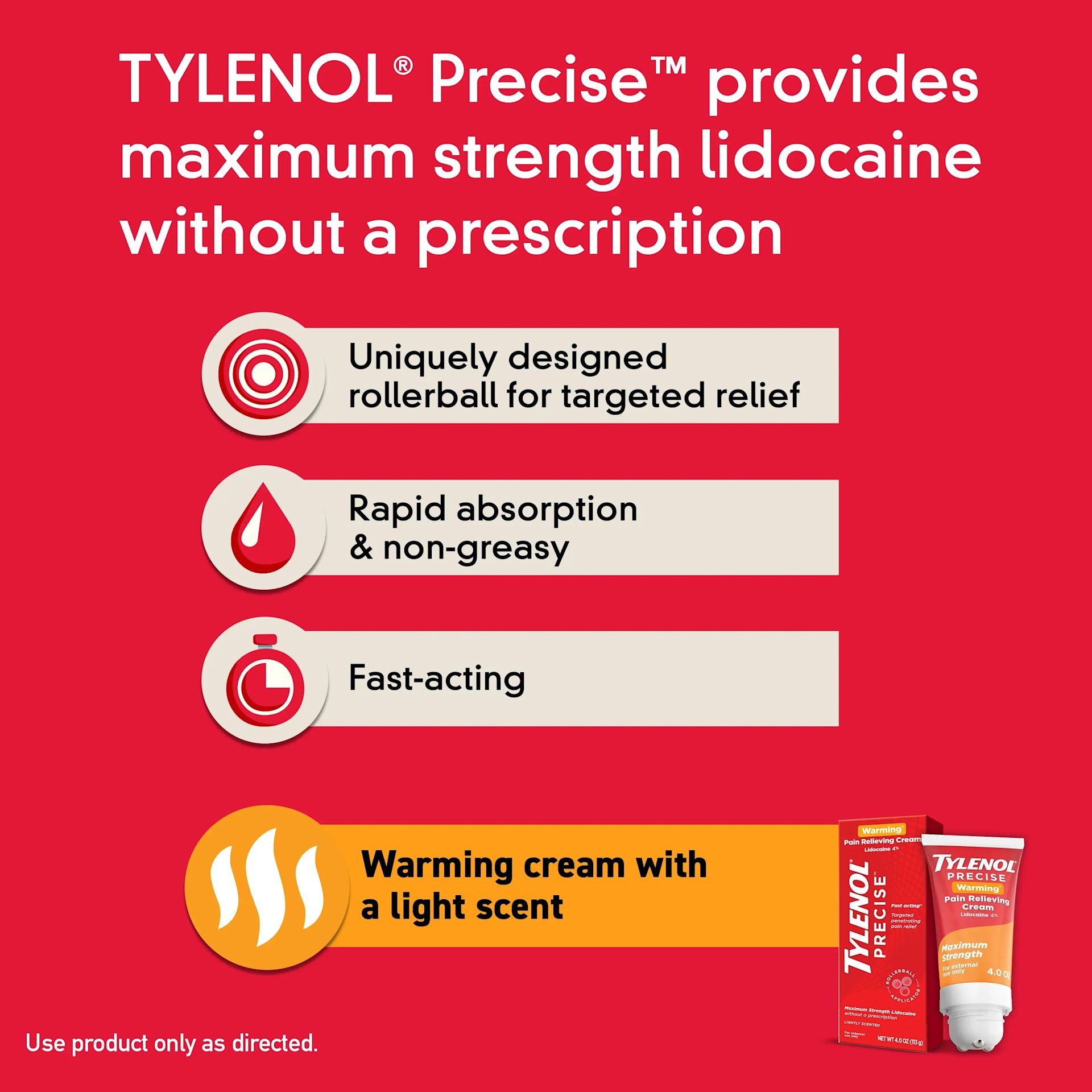 PRECISE® Warming Pain Relieving Cream