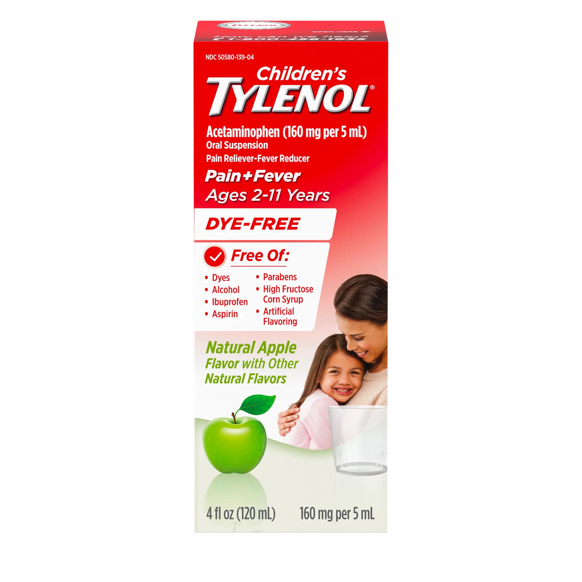 Children's TYLENOL® Dye Free Natural Apple