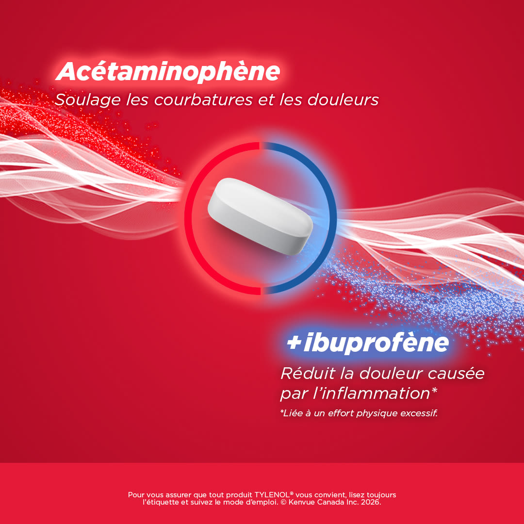 Tylenol Dual Action Ingredients PDP 1x1 F